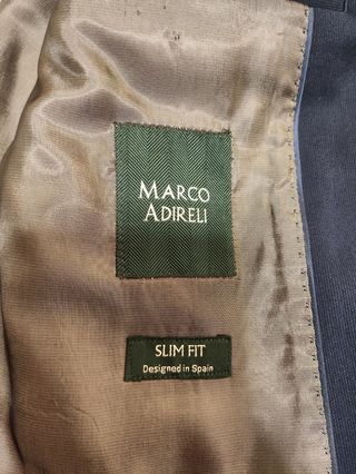 Traje azul marino Marco Adireli +pantalon +camisa