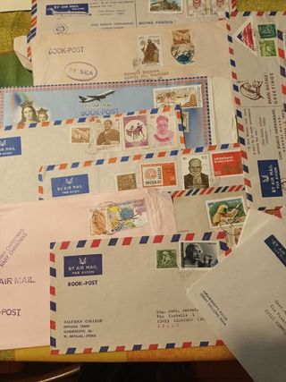 Francobolli India su busta Don Bosco