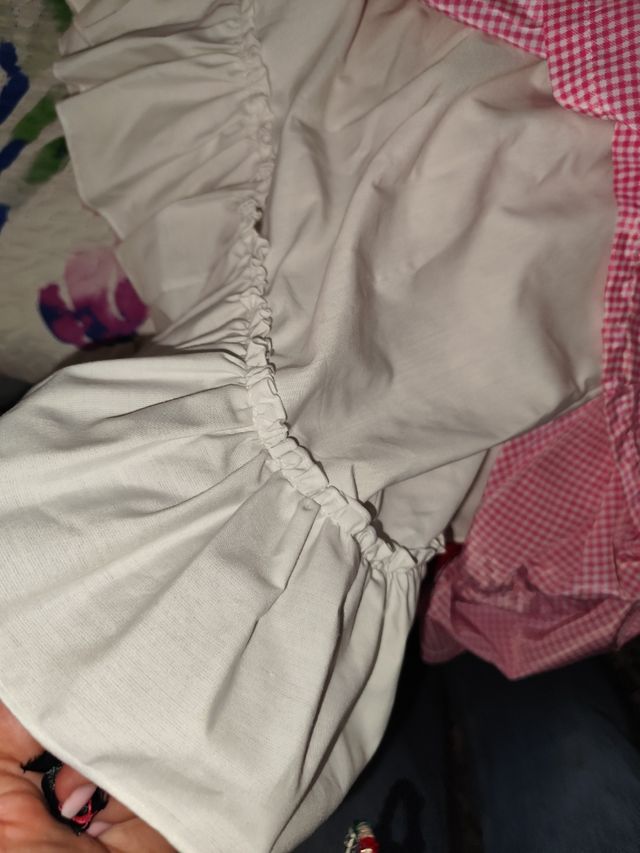 Vestido Flamenca Niña Lunares Rosa con mantoncillo