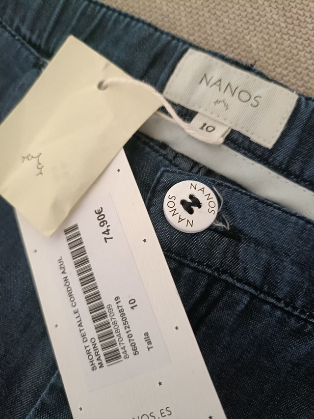 Nanos Shorts Vaquero Talla 10