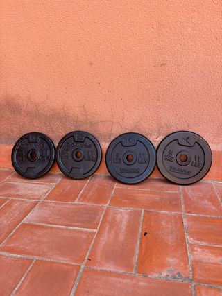 4 Discos de Hierro Domyos 5kg