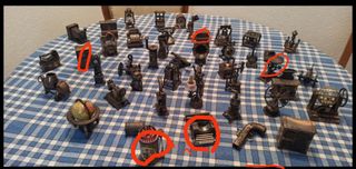 Lote de 5 sacapuntas coleccionables