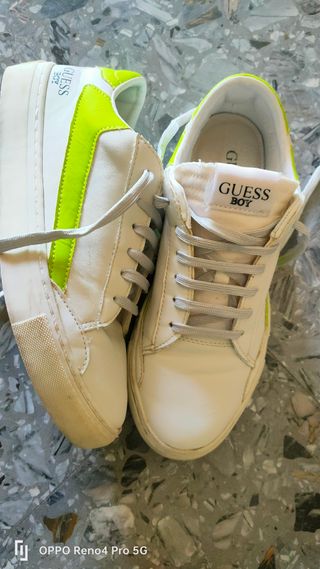 Guess Boy Scarpe Sneakers Bianche Taglia 39
