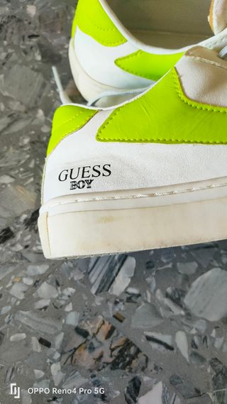 Guess Boy Scarpe Sneakers Bianche Taglia 39