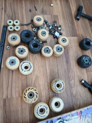 Skate: Tablas, ejes, ruedas y barras