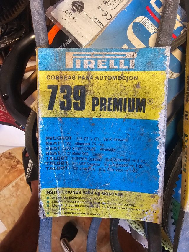 85 Correas Auxiliares Pirelli etc
( NO WALLAPAY)