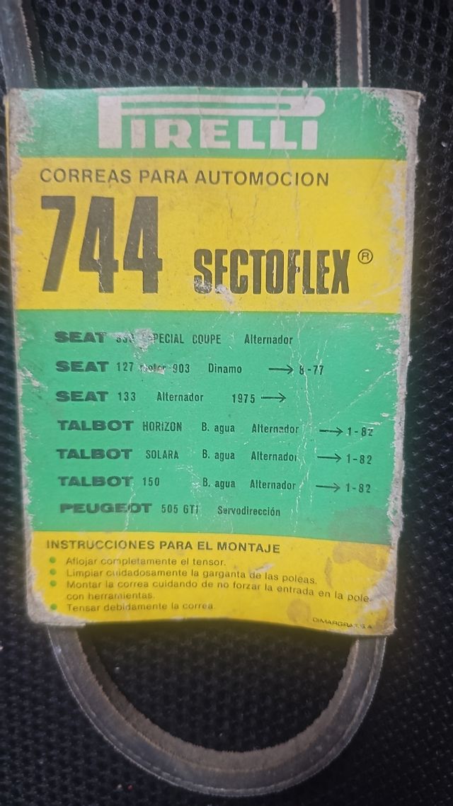 85 Correas Auxiliares Pirelli etc
( NO WALLAPAY)