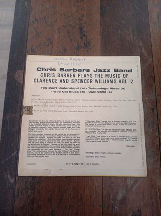 Vinilo Chris Barber Jazz Metronome MEP 1062