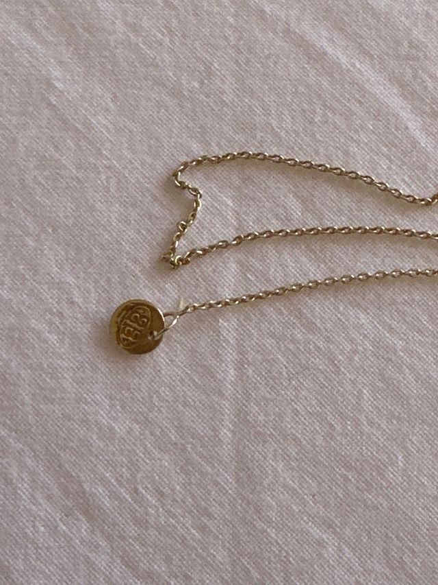 Collar Cruz Dorado Plata