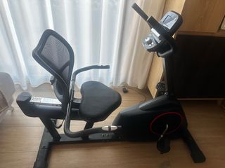 Bicicleta Estática Reclinada Negra
