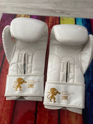 Guantes Boxeo Leone White Edition 12oz