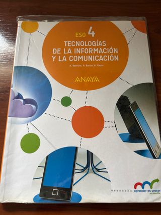Libro de texto tecnología de la información 4 eso
