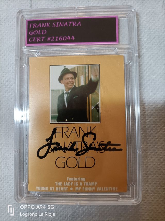 Autógrafo Frank Sinatra Gold Certificado