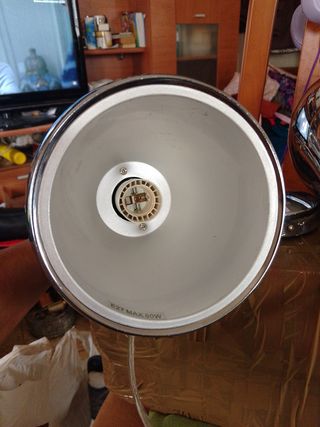 2 Lámparas de Techo Plateadas