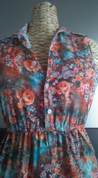 Abito corto floreale