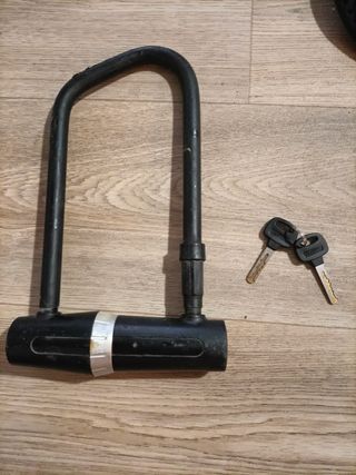 Candado U-Lock para Bicicleta con 2 Llaves