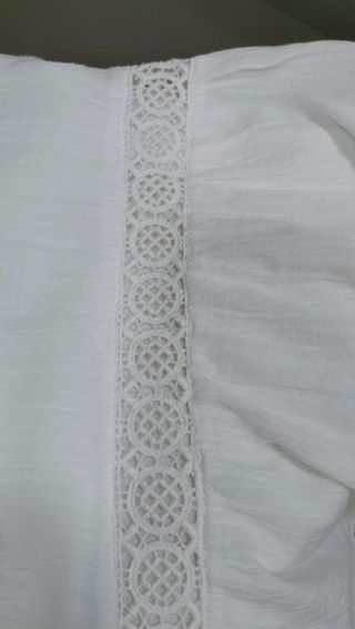 Vestido Ibicenco Corto H&M Blanco