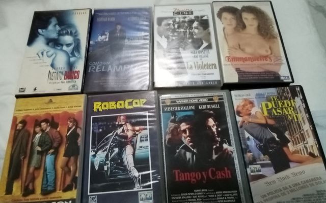 VHS, lotto di otto film originali