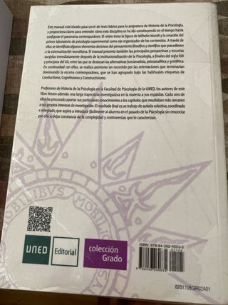 Historia de la psicología (GRADO) (Spanish Edit...