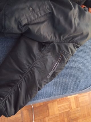 Chaqueta Bomber Negra Auténtica