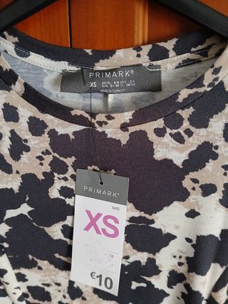 Vestido estampado Primark Talla XS