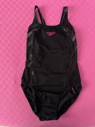 Costume intero Speedo nero e rosa taglia IT 44