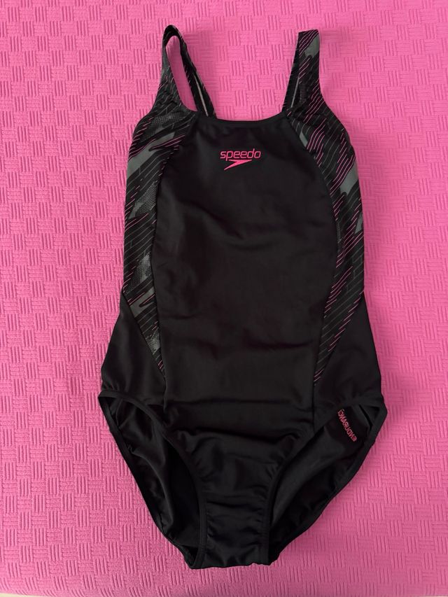 Costume intero Speedo nero e rosa taglia IT 44