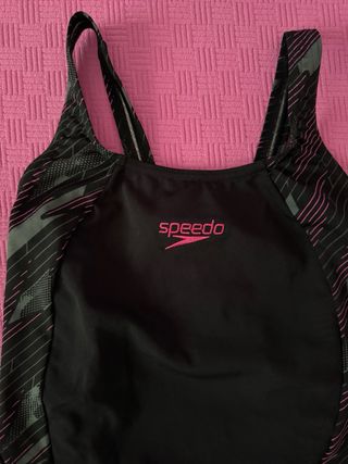 Costume intero Speedo nero e rosa taglia IT 44