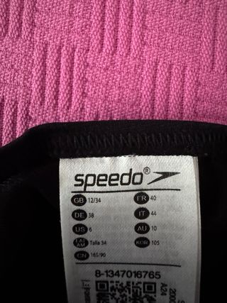 Costume intero Speedo nero e rosa taglia IT 44