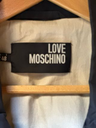 Chaqueta Moschino Azul Marino Tipo Gabardina