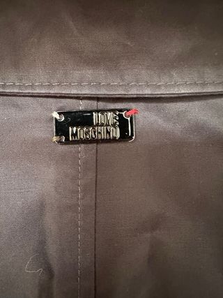 Chaqueta Moschino Azul Marino Tipo Gabardina