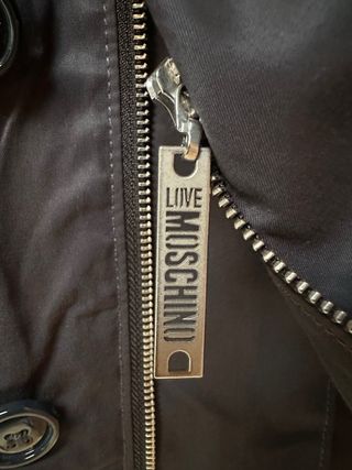 Chaqueta Moschino Azul Marino Tipo Gabardina