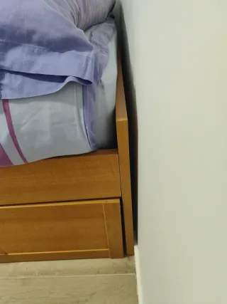 Cama nido de madera con cajones