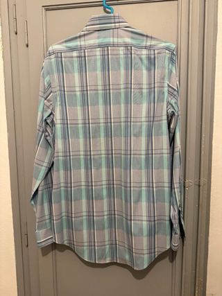 Camisa Calvin Klein Hombre Cuadros Azul/Verde