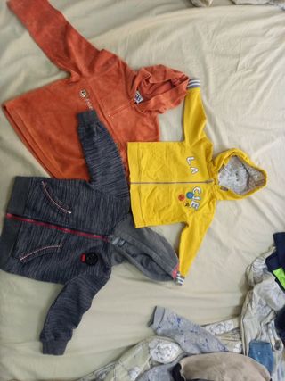 3 Sudaderas Chaqueta Bebé 18-24 Meses
