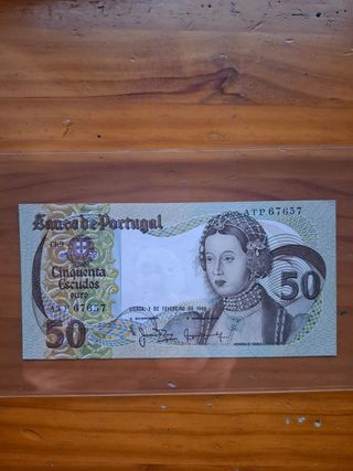 Billete 50 Escudos Portugal 1980