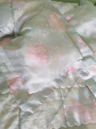 Edredón 135cm Gris y Rosa