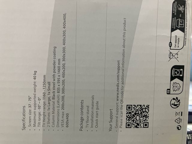 Soporte TV Suelo Nedis Corner Bauhaus