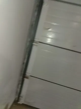 Portón de garaje gris