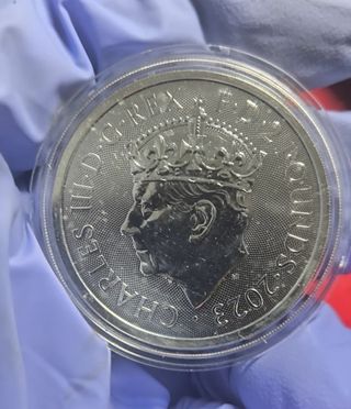 Moneda Plata 1 Onza Carlos III Coronado 2023