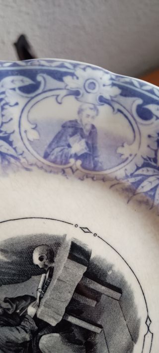 Plato San Matías Siglo XIX Sarreguimes