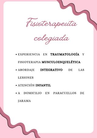 Fisioterapeuta colegiada