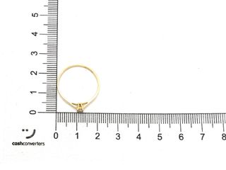 sortija oro 18k con piedra con diamante