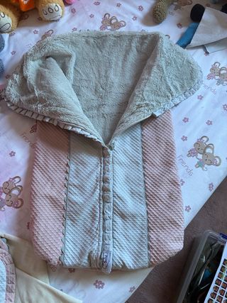 Saco para bebé hecho a mano
