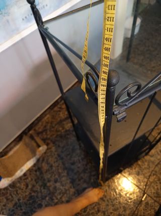 Estantería Ikea Negra con Cristal