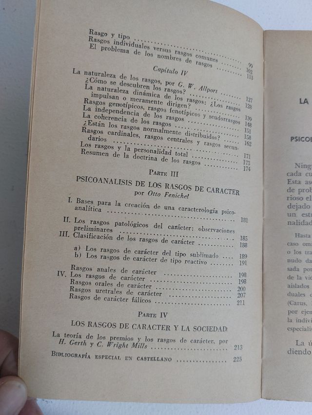 Psicología y Psicoanálisis de los Rasgos de Caráct