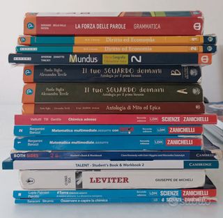 Italiano, matematica, latino, storia, inglese ecc.
