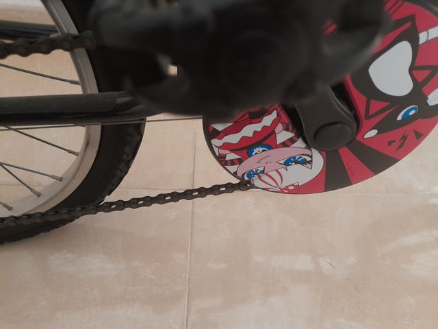 Bicicleta infantil niña rosa y negra