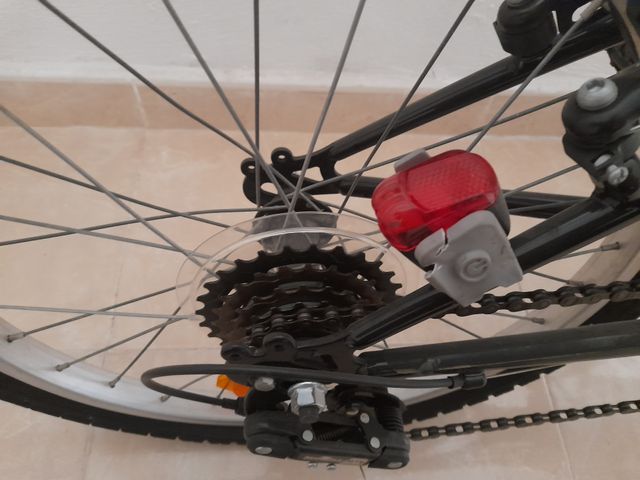 Bicicleta infantil niña rosa y negra