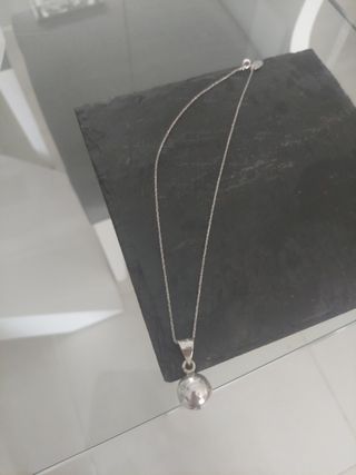 Collar Plata 925 con Colgante Bola